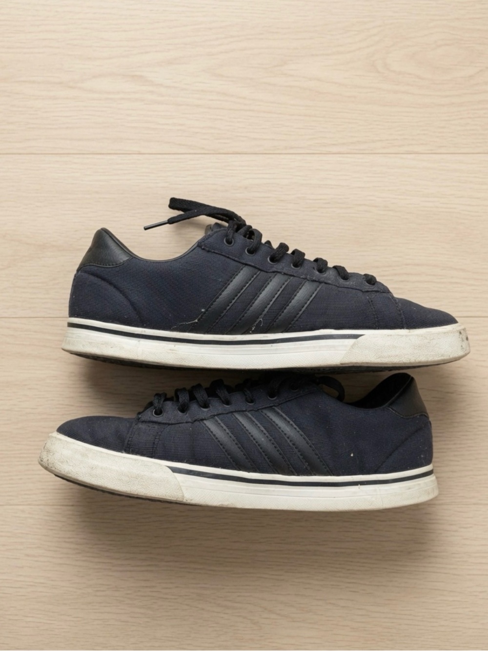 Adidas Daily 3.0 Black Canvas Sneakers Men’s Size 13